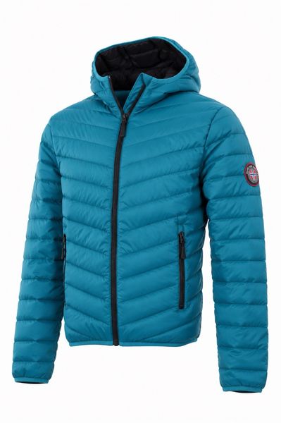 Hovedbilde Move On Røros Dunjakke Tide Blue m/hette Herre