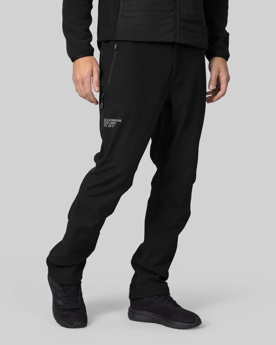 Scandinavian explorer Sort Softshell Turbukse Herre