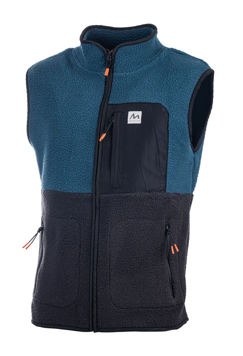 Move On Uvdal Fleece Vest - Deep Blue/Marine Herre