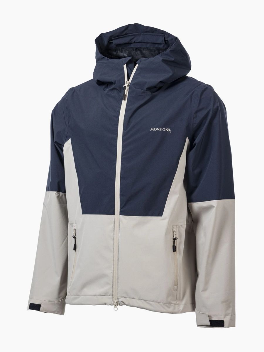 Move On Lyngseidet Vanntett Jakke Marine/Beige herre