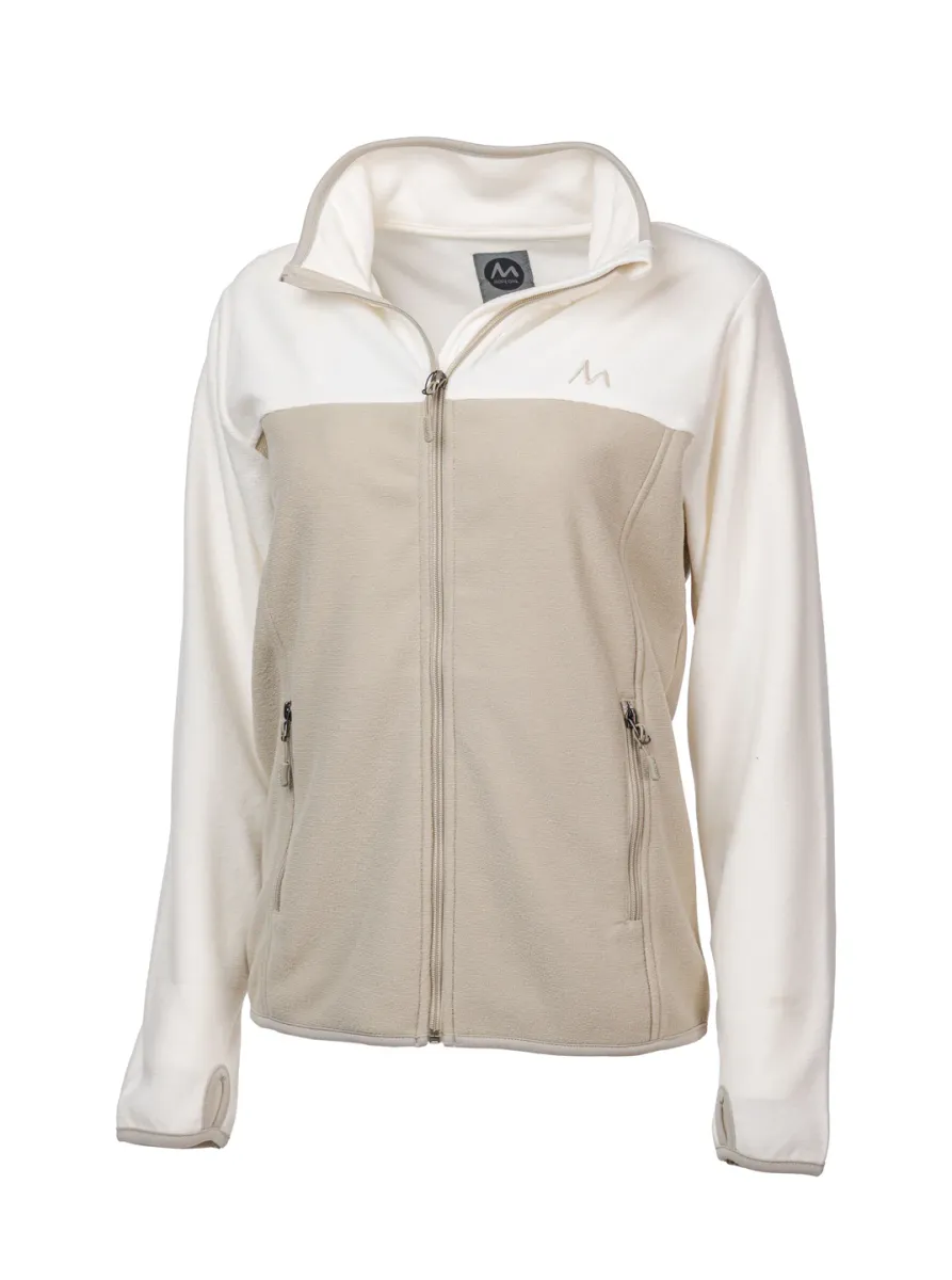 Move On Utne Offwhite/Beige Fleecejakke dame