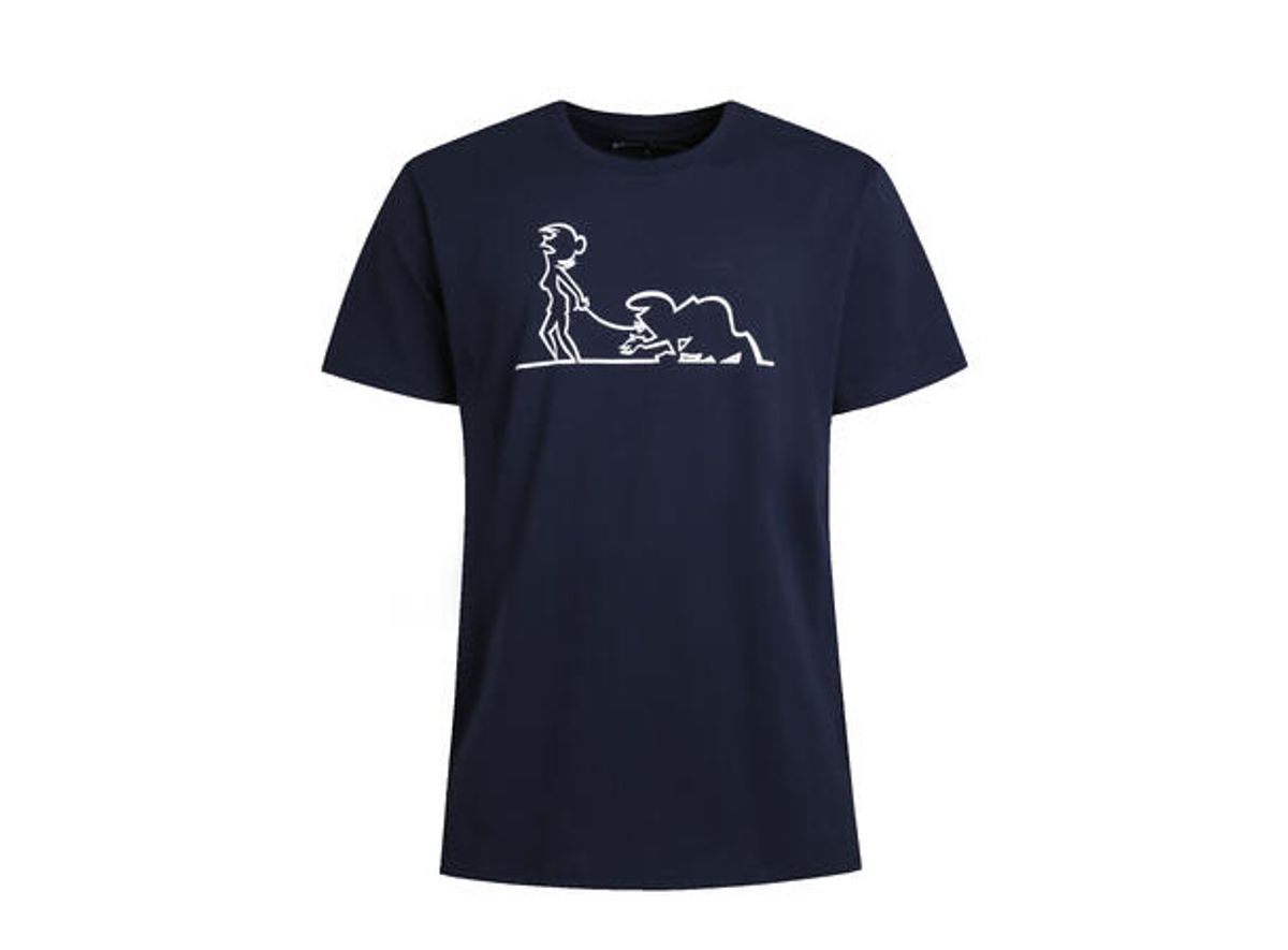 Artic North Streken Crawling Navy T-skjorte herre