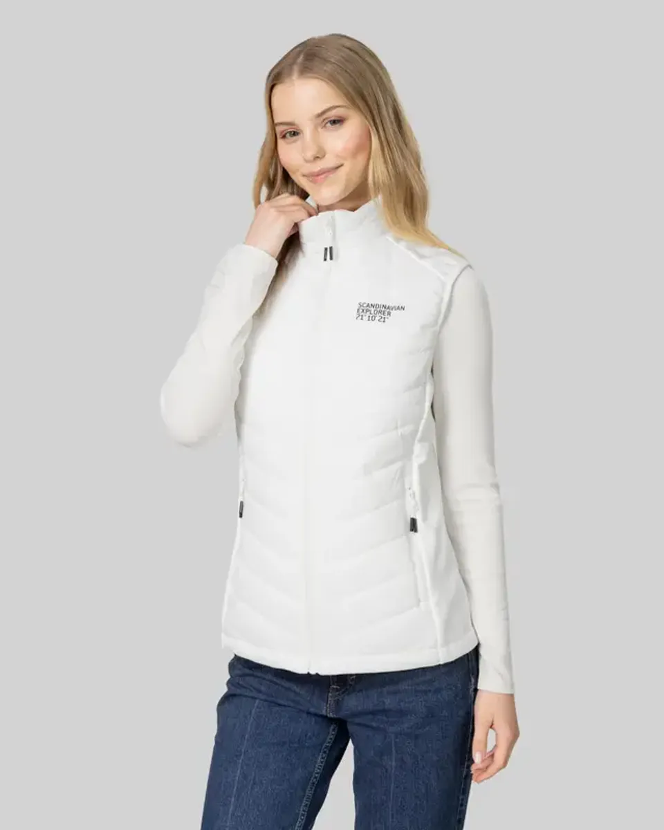 Scandinavian Explorer Hybridvest - Hvit Dame