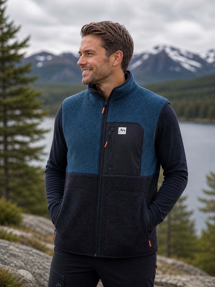 Move On Uvdal Fleece Vest - Deep Blue/Marine Herre