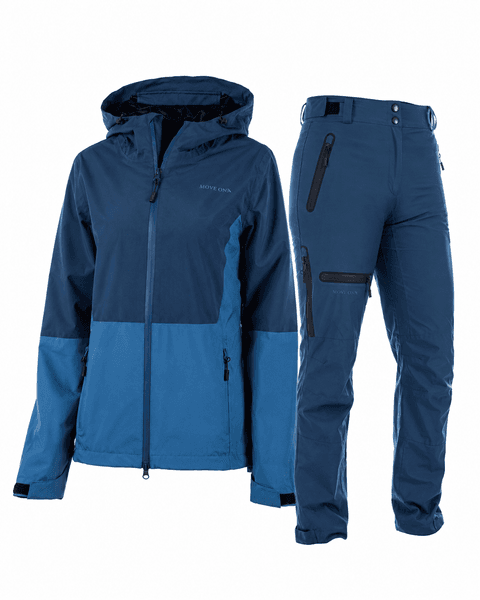 Hovedbilde Move On Lyngseidet Blue Teal/Ashes jakke og bukse dame